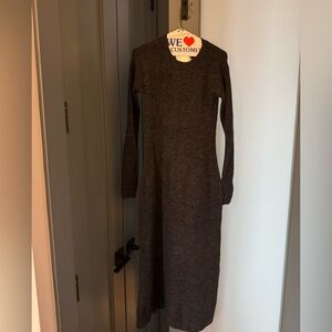 H&M Charcoal Long Sleeve Dress